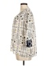 Massimo Dutti Aztec Or Tribal Print Ivory 3/4 Sleeve Blouse Size 6 - photo 5