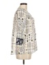 Massimo Dutti Aztec Or Tribal Print Ivory 3/4 Sleeve Blouse Size 6 - photo 4