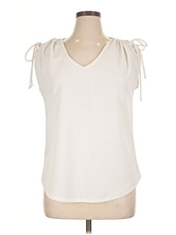 Green Envelope Sleeveless Blouse (view 1)