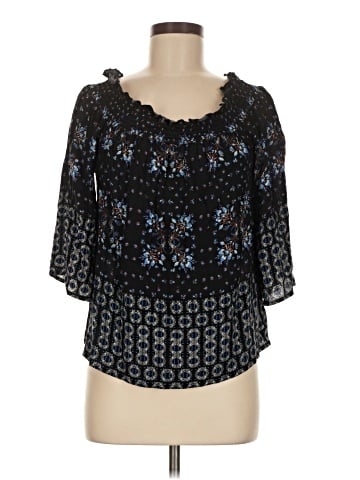 Lily White 3/4 Sleeve Blouse (view 1)