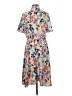 Halogen Print Blue Casual Dress Size M - photo 2