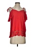 Jolt 100% Cotton Red Short Sleeve Blouse Size S - photo 1