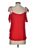 Jolt 100% Cotton Red Short Sleeve Blouse Size S - photo 2