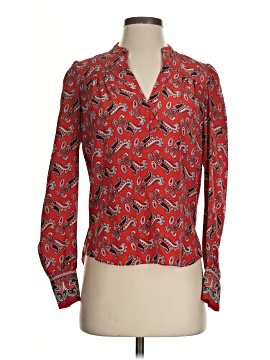 Veronica Beard Long Sleeve Silk Top (view 1)