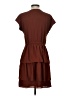Point Sur 100% Polyester Solid Brown Casual Dress Size 4 - photo 2