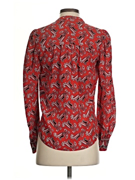 Veronica Beard Long Sleeve Silk Top (view 2)