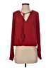 Ramy Brook 100% Polyester Red Long Sleeve Blouse Size S - photo 1