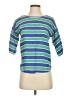 Zara Basic Stripes Blue 3/4 Sleeve Top Size XS - photo 1
