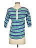 Zara Basic Stripes Blue 3/4 Sleeve Top Size XS - photo 2