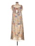 MNG 100% Polyester Floral Tan Casual Dress Size 6 - photo 2