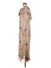 MNG 100% Polyester Floral Tan Casual Dress Size 6 - photo 5