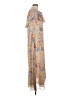 MNG 100% Polyester Floral Tan Casual Dress Size 6 - photo 4