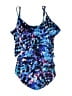 Magicsuit Print Blue One Piece Swimsuit Size 8 - photo 1
