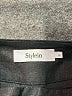 Stylein 100% Linen Solid Black Shorts Size L - photo 3