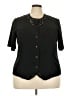 Voir Collection 100% Polyester Black Short Sleeve Blouse Size 22 - photo 1