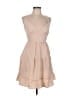 Shein 100% Polyester Solid Tan Casual Dress Size 12 - photo 1