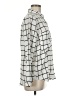 Lumiere 100% Polyester Checkered-gingham Ivory Long Sleeve Blouse Size M - photo 4