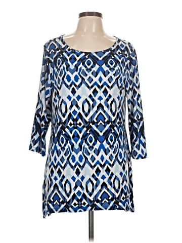 Christopher & Banks 3/4 Sleeve Blouse (view 1)