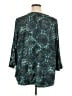 Catherines 100% Polyester Teal 3/4 Sleeve Blouse Size 1X - photo 2