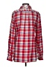 Gap Outlet 100% Cotton Plaid Red Long Sleeve Button-Down Shirt Size S - photo 2