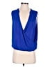 Shein 100% Polyester Blue Sleeveless Blouse Size 6 - photo 1