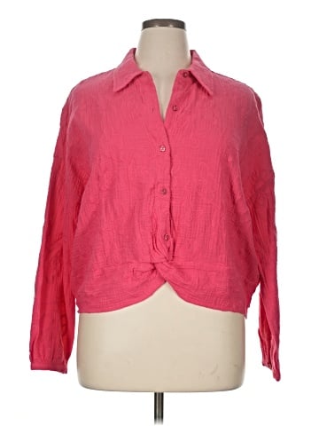 Patchington 3/4 Sleeve Button-Down Shirt (view 1)