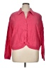 Patchington 100% Cotton Pink 3/4 Sleeve Button-Down Shirt Size XL - photo 1