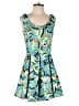 Lili Sidonio Molly Bracken 100% Polyester Teal Romper Size S - photo 1