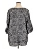 Catherines 100% Polyester Animal Print Gray 3/4 Sleeve Blouse Size 1X - photo 2
