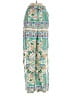 MNG 100% Polyester Paisley Green Casual Pants Size 2 - photo 1