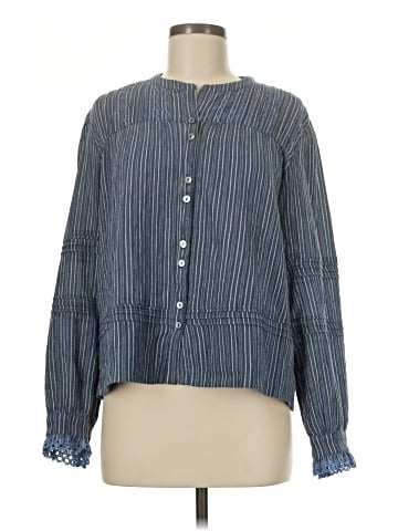 Wrap Long Sleeve Blouse (view 1)
