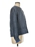 Wrap 100% Cotton Blue Long Sleeve Blouse Size 8 - photo 4