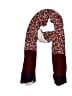 Ann Taylor LOFT 100% Polyester Animal Print Burgundy Scarf One size - photo 1
