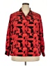 Notations 100% Polyester Red Long Sleeve Blouse Size 18w - photo 1