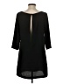 Tildon 100% Polyester Solid Black Casual Dress Size S - photo 2