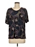 Moine U.S.A. Gray Black Short Sleeve Blouse One size - photo 1