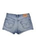 Levi's 100% Cotton Blue Denim Shorts Size 27 waist - photo 2