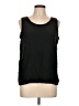 Neiman Marcus 100% Silk Black Sleeveless Top Size L - photo 1