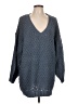 Shein 100% Polyester Blue Pullover Sweater Size L - photo 1