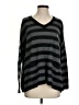 Linda Matthews Stripes Black Pullover Sweater Size S - photo 1