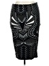 Assorted Brands Graphic Black Formal Skirt Size 1X - photo 1