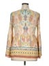 Melissa Paige 100% Polyester Orange Yellow Long Sleeve Blouse Size XL - photo 2