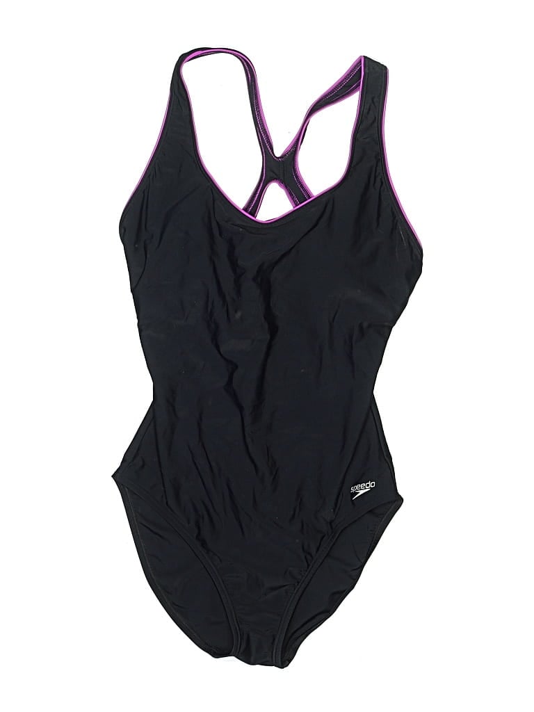 Pre-owned Speedo One Piece Swimsuit In Black