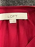 Ann Taylor LOFT 100% Polyester Burgundy Long Sleeve Blouse Size L - photo 7