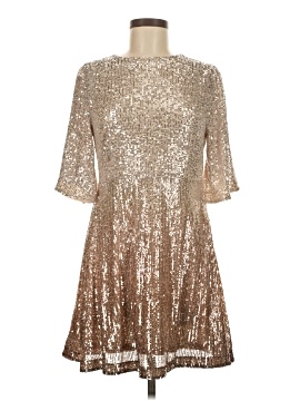 old navy gold sequin dress ASHLEYlauren 11236 Strapless Floral Sequin Gown main image 1