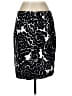 Van Heusen Graphic Floral Multi Color Black Formal Skirt Size 12 - photo 2