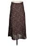 J.Crew 100% Polyester Animal Print Brown Casual Skirt Size XS - photo 1