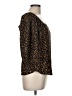 Scoop 100% Polyester Brown 3/4 Sleeve Blouse Size M - photo 4
