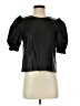 Divided by H&M 100% Polyurethane Black Short Sleeve Blouse Size XS - photo 1