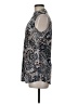Perseption Concept Paisley Blue Sleeveless Blouse Size M - photo 5